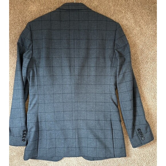 J Crew Sport Coat Mens 38R Thompson Flex Wool Two Button Blazer Gray notch - Picture 2 of 9